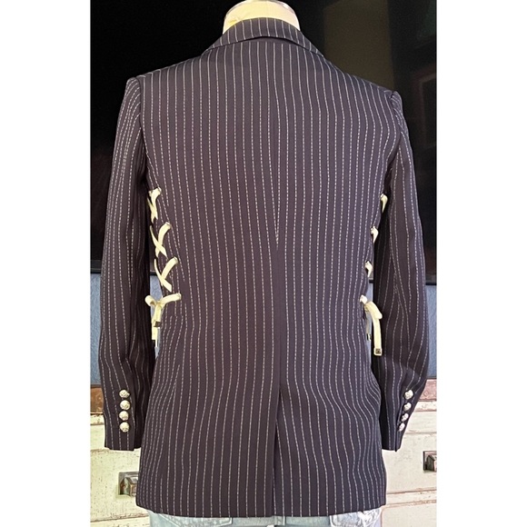 Veronica Beard Taylor Lace-Up Blazer 0 - Picture 9 of 15